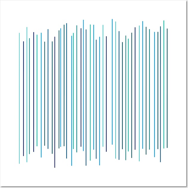 Thin Blue Lines Dancing Wall Art by PSCSCo